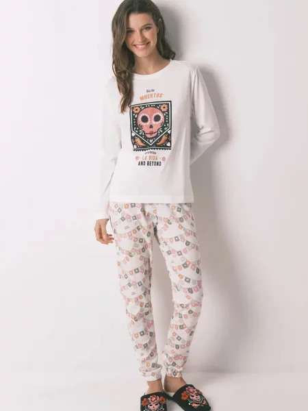 Пижама women'secret дамска от бяло