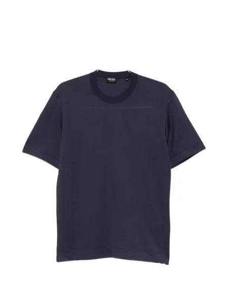 Tricou Zegna cu dungi albastru