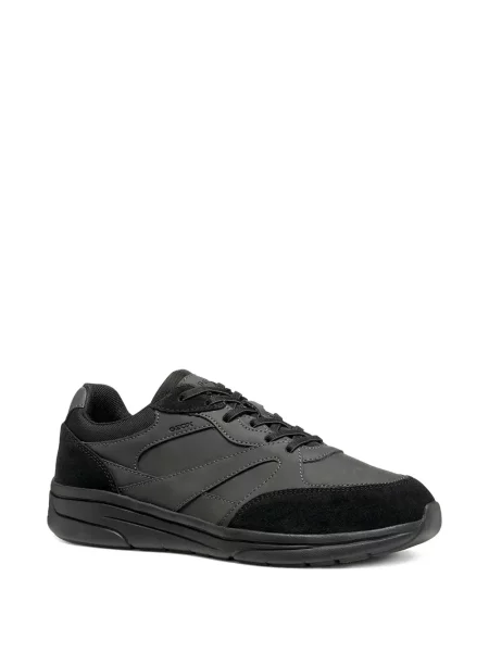 Sneakerși Geox din piele de căprioară gri