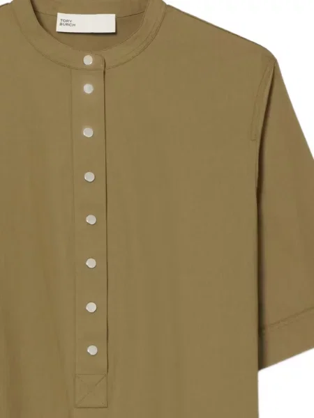 Rochie Tory Burch din poplin verde