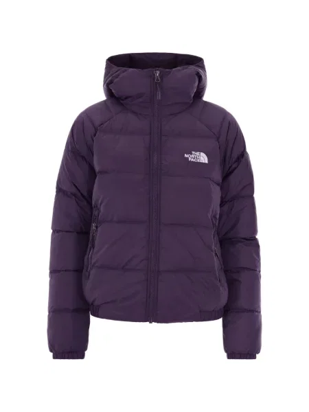 Geacă The North Face cu glugă violet