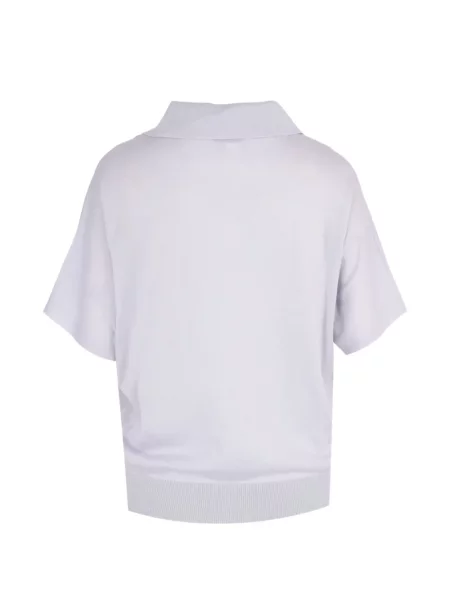 Gulerat tricou Peserico tricotate gri
