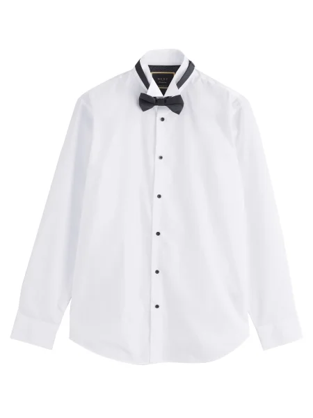 Next Poslovna srajca mornarska / črna bela