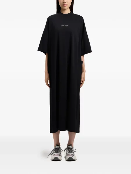 Rochie tip cămașă Palm Angels negru