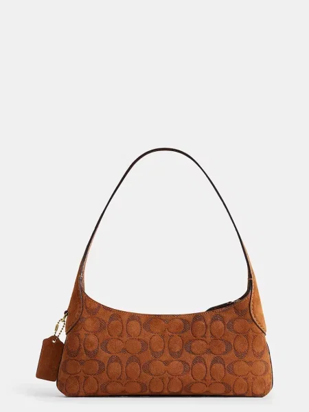 Замшевая сумка хобо Coach