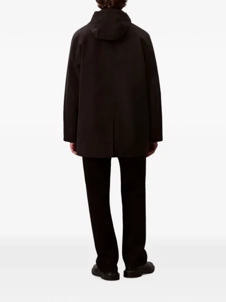 Geacă Calvin Klein cu glugă maro