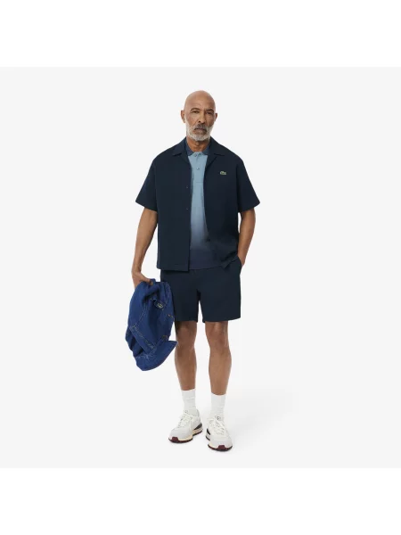 Lacoste Koszulka Polo Classic Fit Ombré Print granatowa