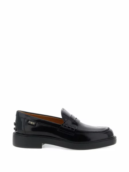 Pantofi loafer Tod's cu autograf negru