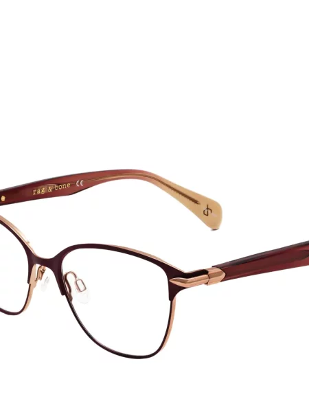 Ochelari de soare Rag & Bone cu imprimeu geometric violet