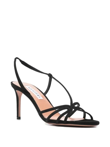 Sandale Aquazzura slingback negru