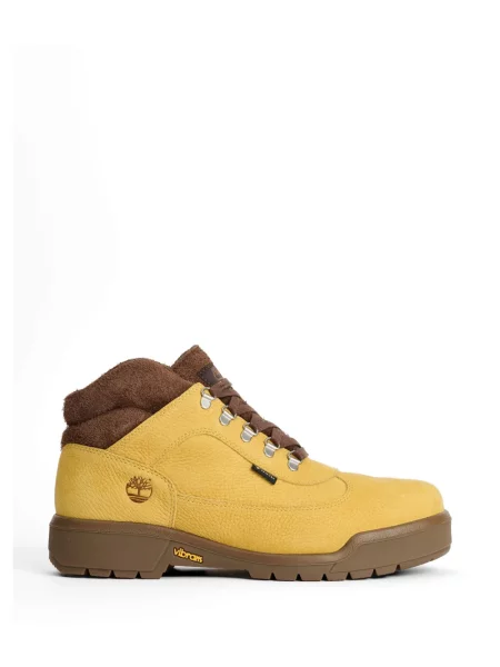 Botine Timberland cu șireturi din dantelă galben