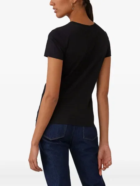 Tricou Sunspel scurt negru