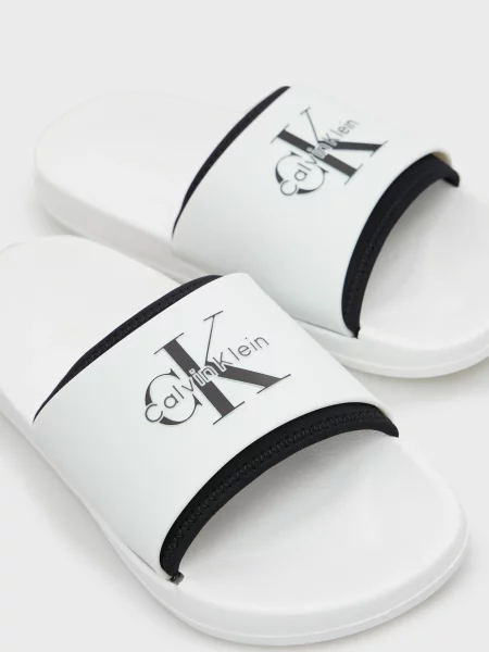 Неопреновые шлепанцы Calvin Klein белые