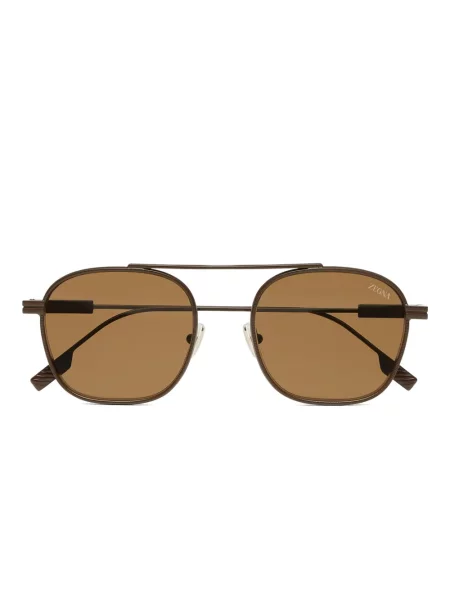 Ochelari de soare Zegna maro