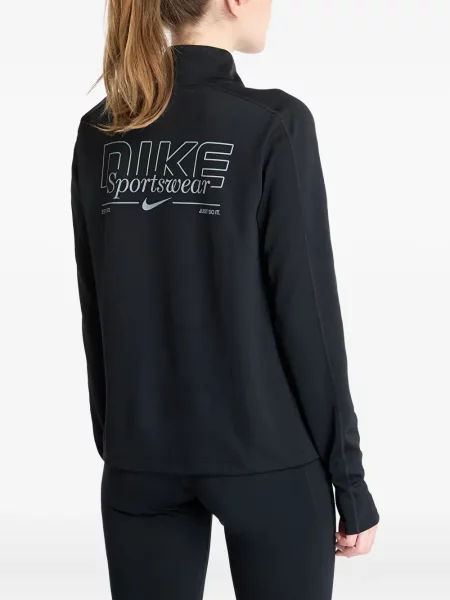 Top sport Nike din fleece plisat fără mâneci alb