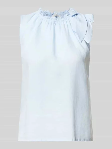 Bluzka o kroju regular fit z mieszanki z dodatkiem lnu Christian Berg Woman