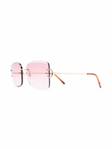Okulary przeciwsłoneczne Cartier Eyewear gradientowe złote