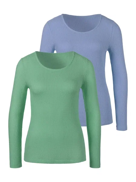 LASCANA Tricou deschis / verde albastru