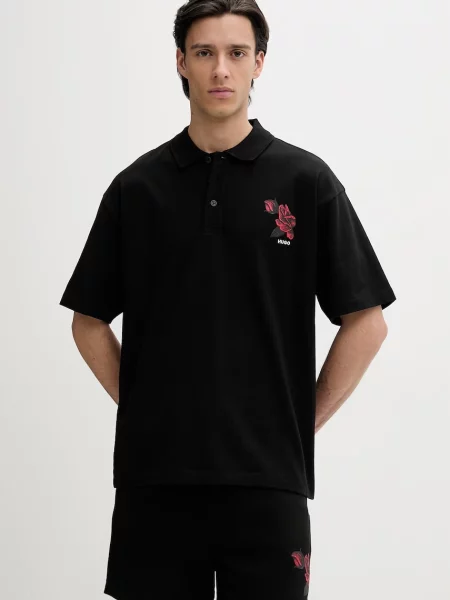 HUGO polo de Dardigo negru