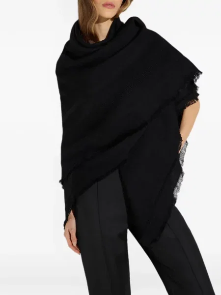 Fular Elisabetta Franchi de lână negru