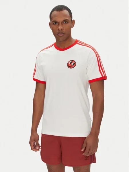Тениска adidas Originals Cali Tee с принт бяло