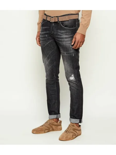 DONDUP made in Italy Farmer GEORGE | Skinny fit fekete