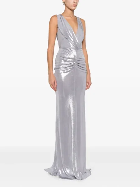 Rochie Lita Couture de costum argintiu