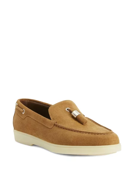 Велурени slip-on лоуфъри Giuseppe Zanotti кафяво
