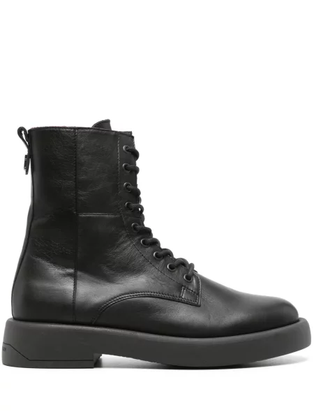 Cizme scurte Tommy Hilfiger din piele negru