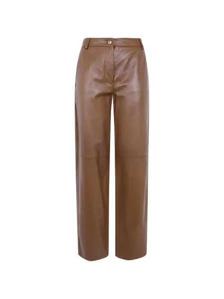 Cu centură pantaloni Max Mara maro