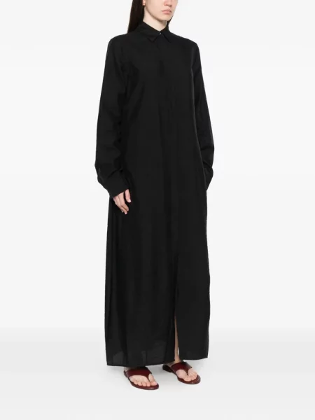 Rochie tip cămașă Toteme lungă de costum negru