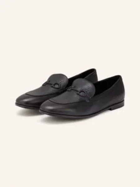 Ferragamo Mokasíny Soldy černá