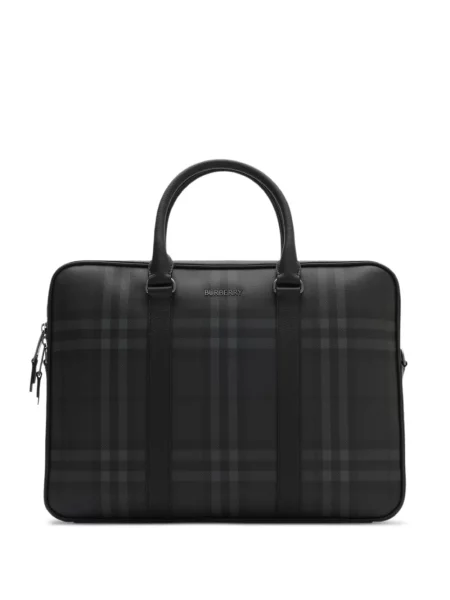 Servietă Burberry în carouri negru