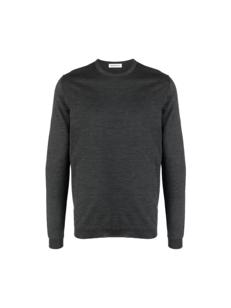 Sweter Goes Botanical z wełny merino szary