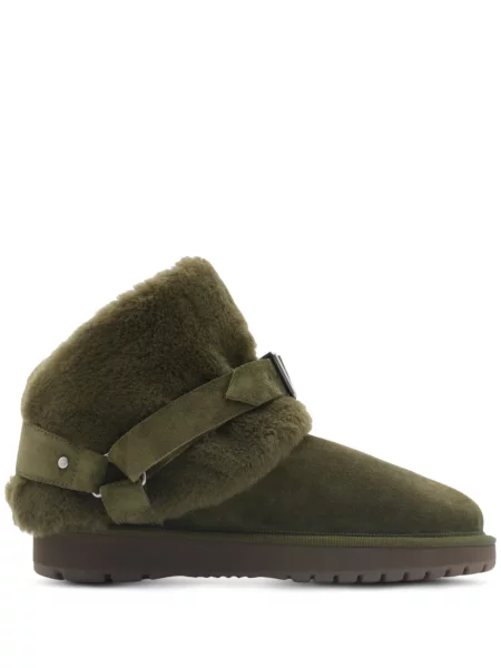 Botine Burberry din piele verde