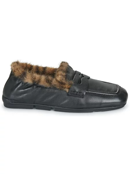 Pantofi Ash cu blană negru