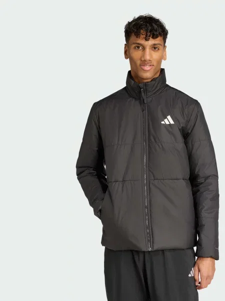 Переработанный демисезонная куртка Adidas черная