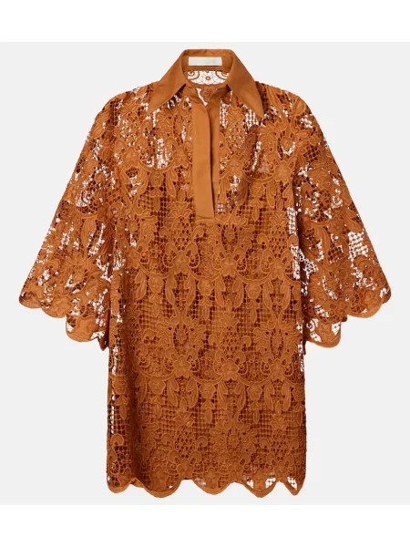 Top Zimmermann din dantelă maro