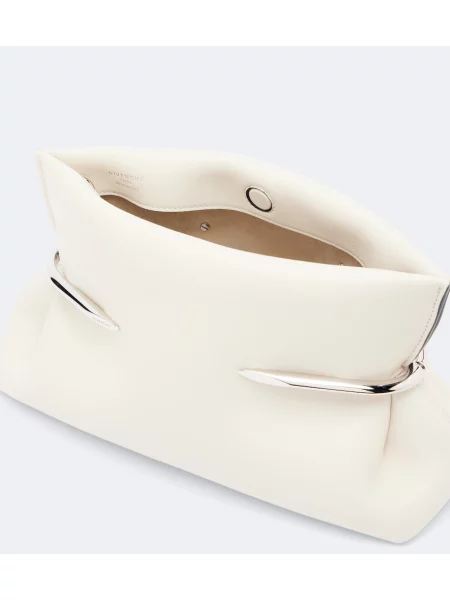 Geantă plic Givenchy din piele alb