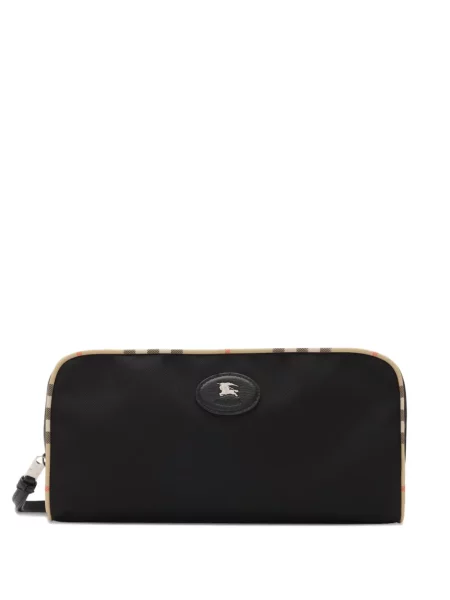 Geantă de călătorie Burberry în carouri negru