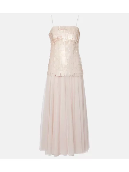 Rochie maxi Simkhai de costum roz