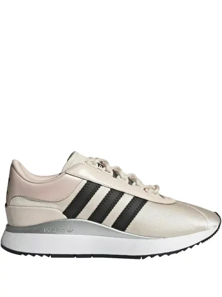 Top Adidas alergare cu decolteu în V alb