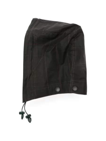 Căciulă Barbour în carouri cu glugă cu imagine verde