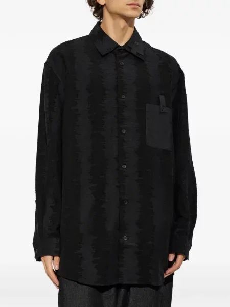 Cămașă Y-3 zdrențuiți negru