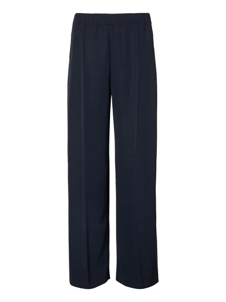 BOSS Pantaloni cu dungă Tajila închis albastru