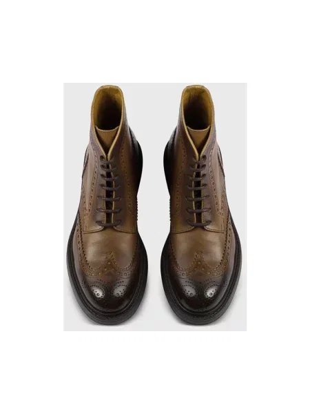 Buty do kostki Doucal's skórzane brązowe