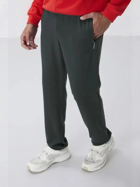 Tommy Life Športne hlače Jogginghose temno zelena