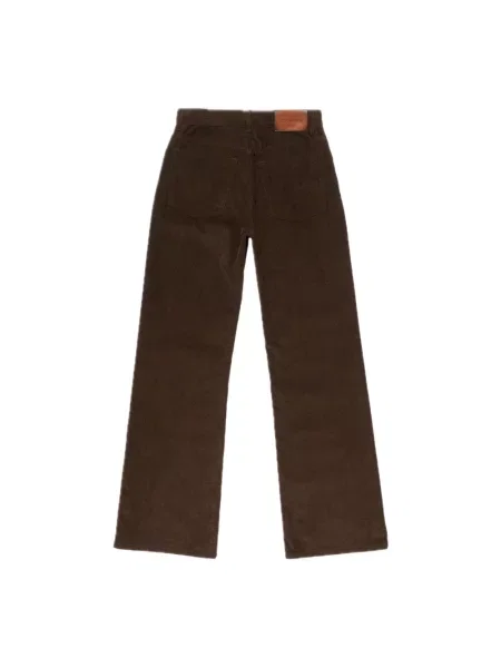 Spodnie Acne Studios sztruksowe brązowe