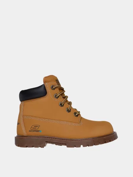 Детские ботинки Skechers коричневые