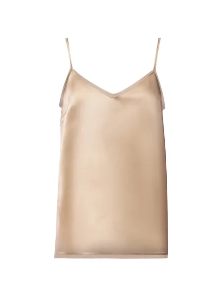 Top Fabiana Filippi din satin cu decolteu în V